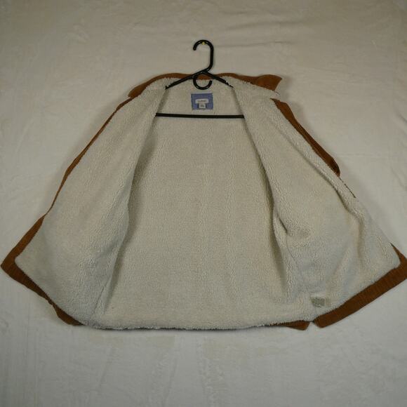 LL Bean Comfort Corduroy Shearling Lined Barn Coat - Picture 5 of 7